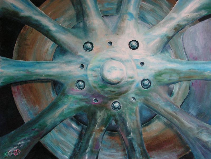 Felgenhimmel, 2007, Acryl-Wachskarton, 90x66.jpg